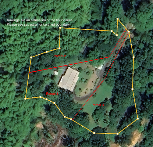 Boundary lines for each Parcel