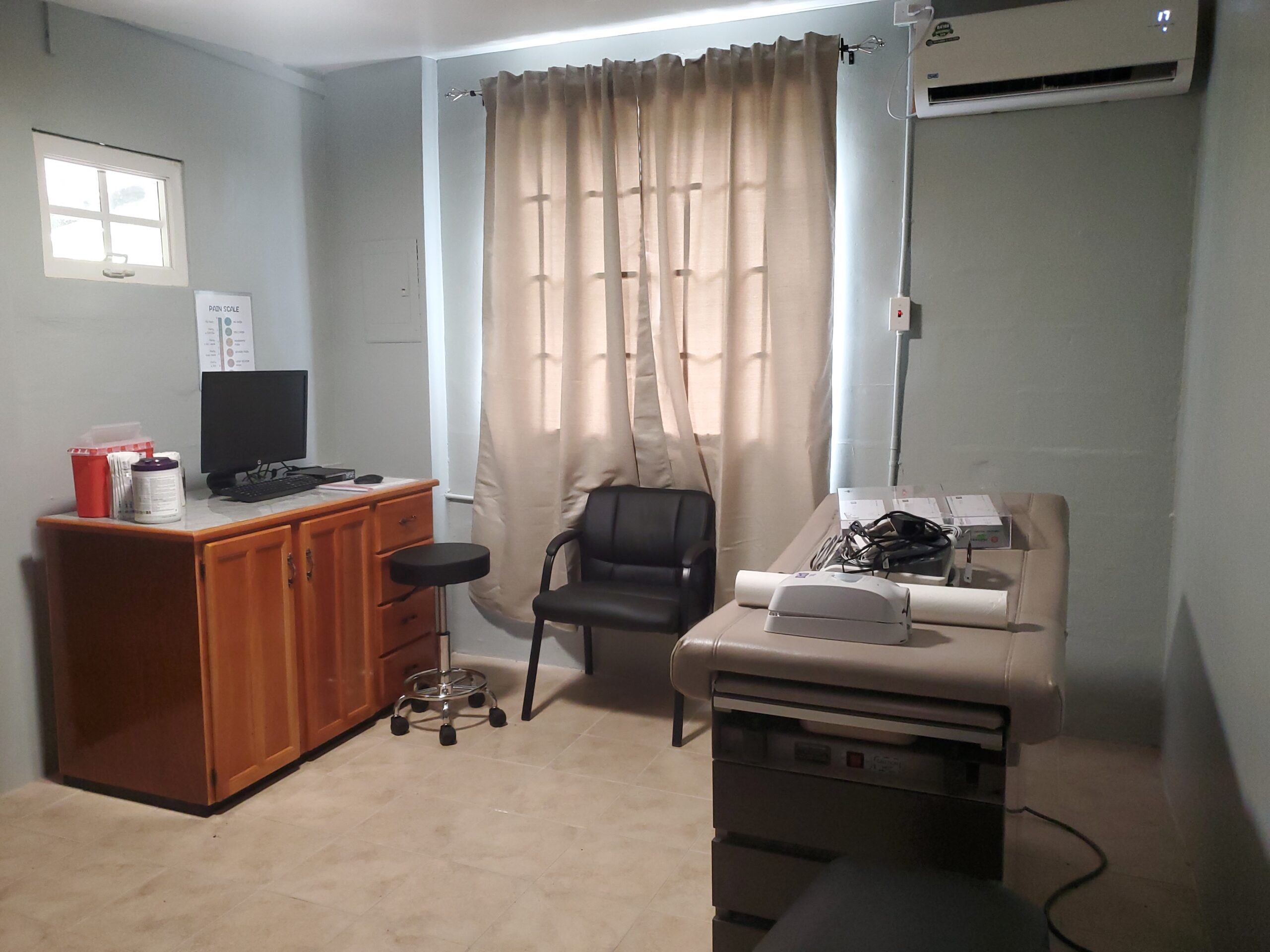 Modern reception area at doctor's office in Concordia